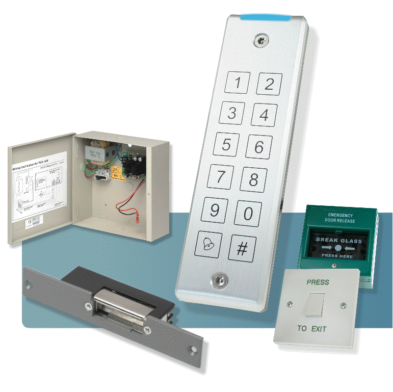ONE K5 ONE K5 - DG180 keypad with psu, release, BG and egress butto